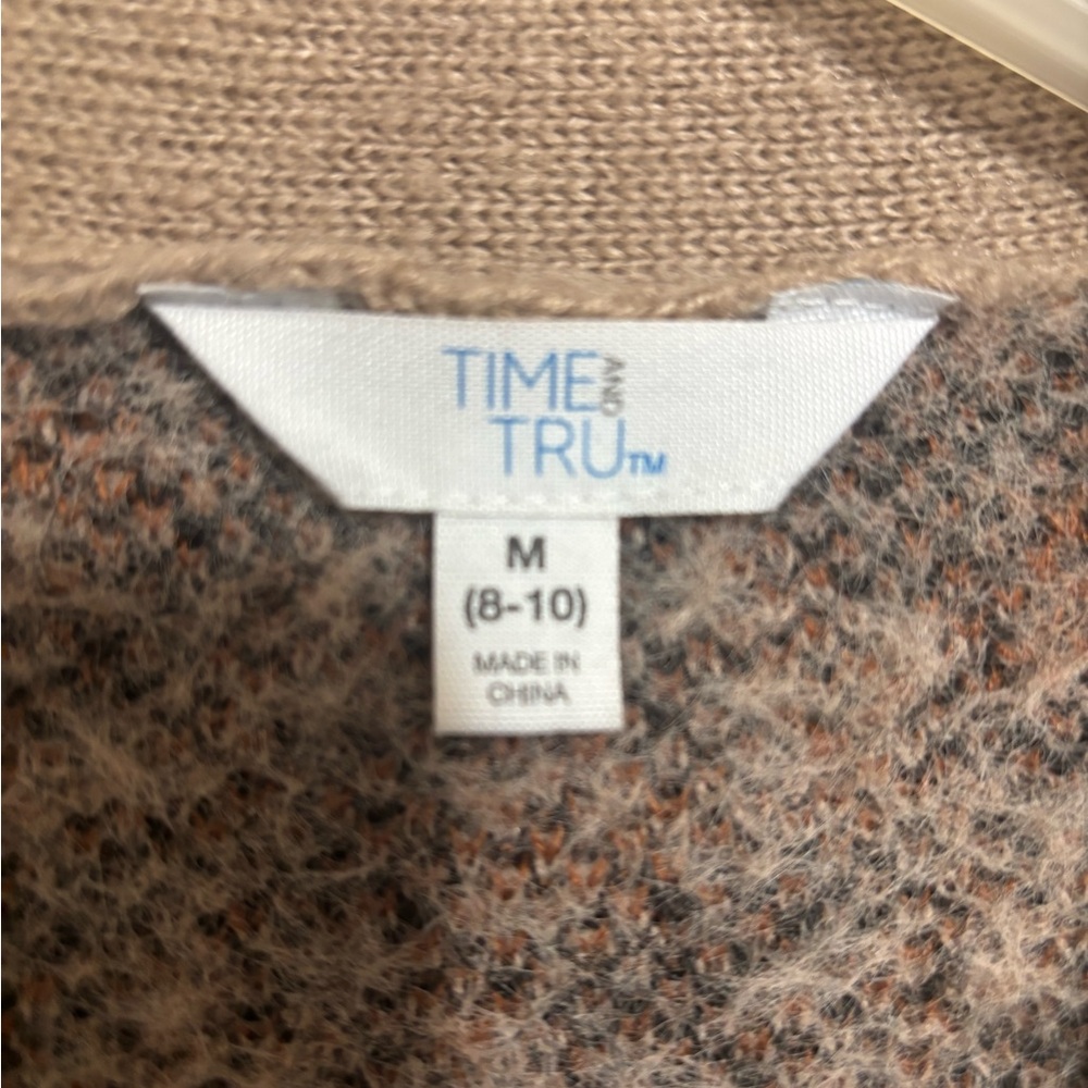 Time and Tru Animal Print Knit Sweater - Picture 4 of 9